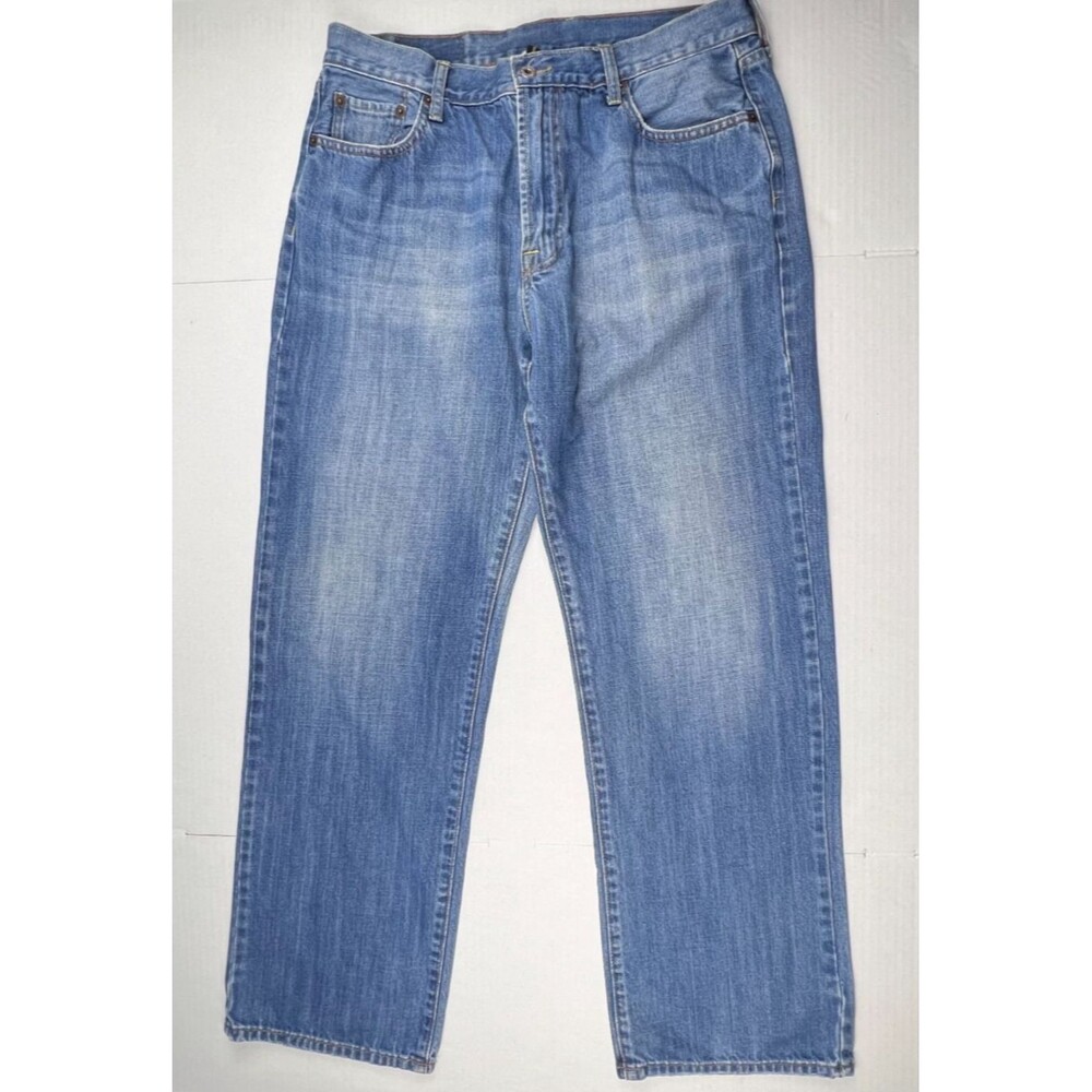 VTG Lucky Brand Taylor 181 Mens 36x32 Bootcut Jeans Blue Denim Y2K Western